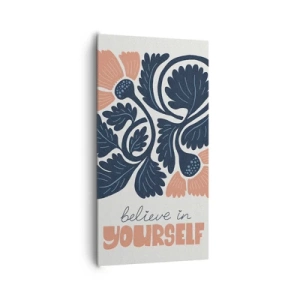 Cuadro sobre lienzo - Impresión de Imagen - Crece y florece - 65x120 cm