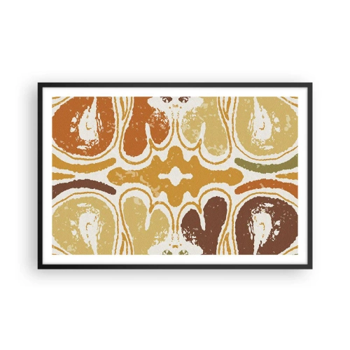 Póster en marco negro - Abstracción sentimental - 91x61 cm