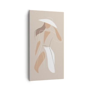 Cuadro sobre lienzo - Impresión de Imagen - La moda es alegría - 55x100 cm