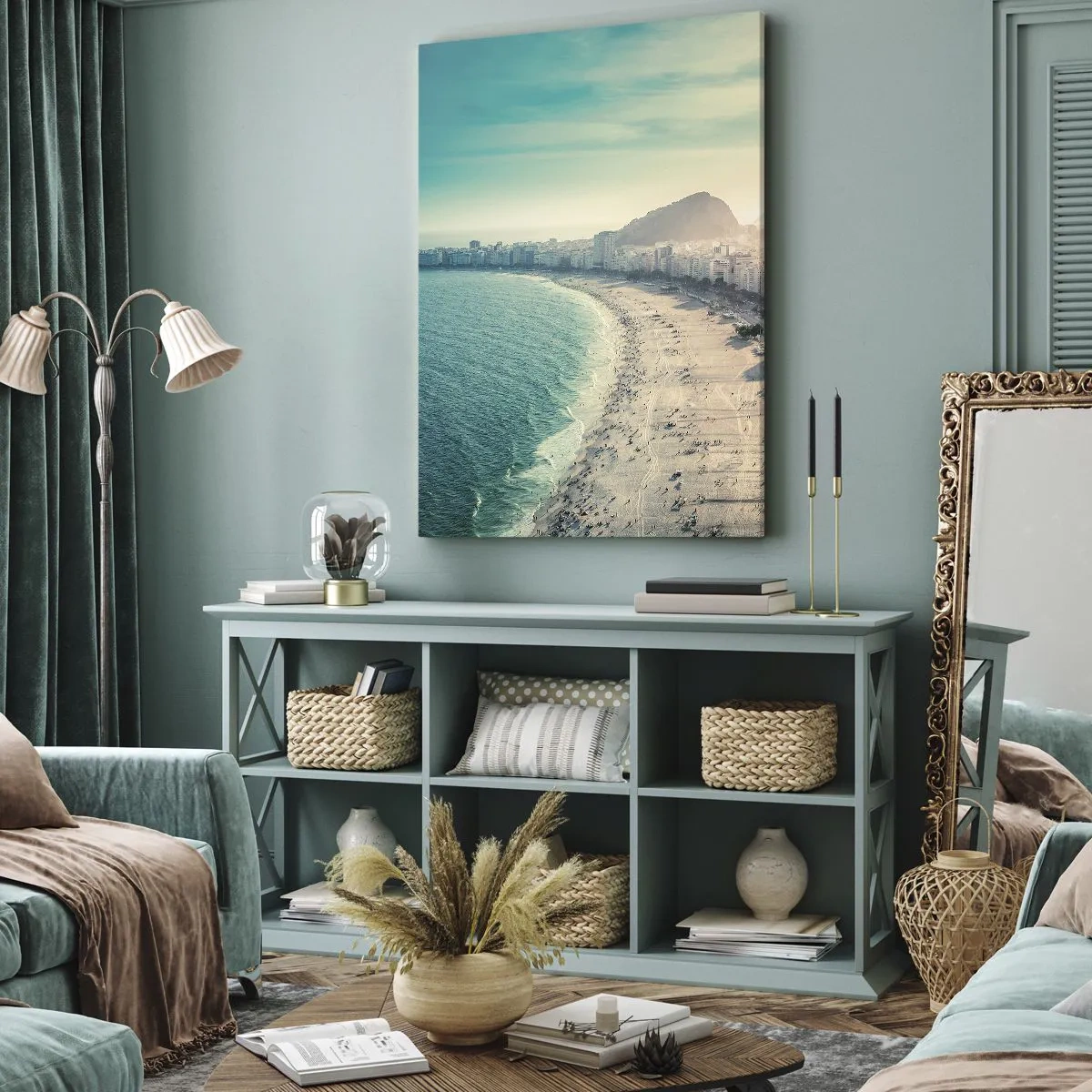 Cuadro sobre lienzo - Impresión de Imagen - Vacaciones perpetuas en Río - 65x120 cm