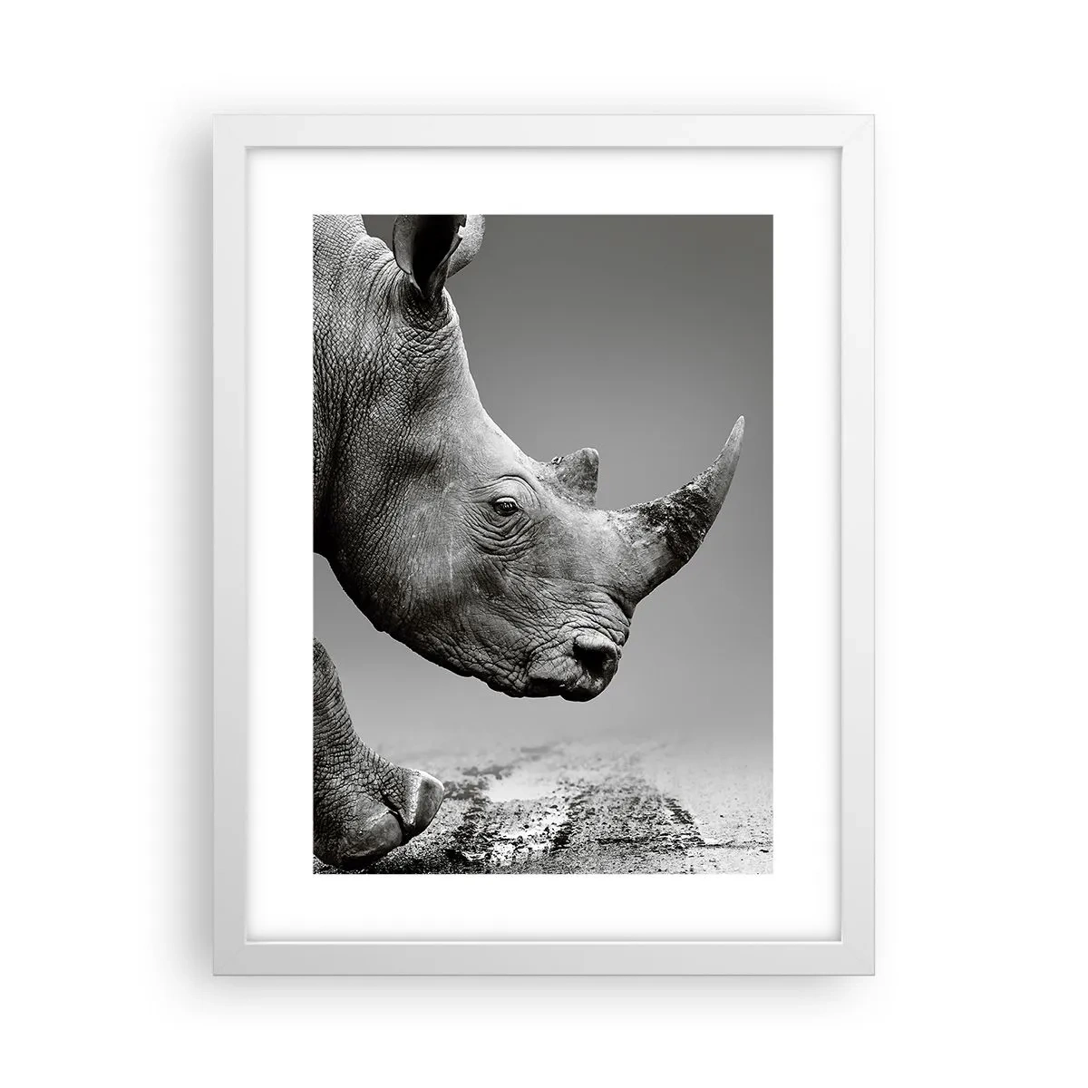Póster en marco blanco - Fuerza imparable - 30x40 cm