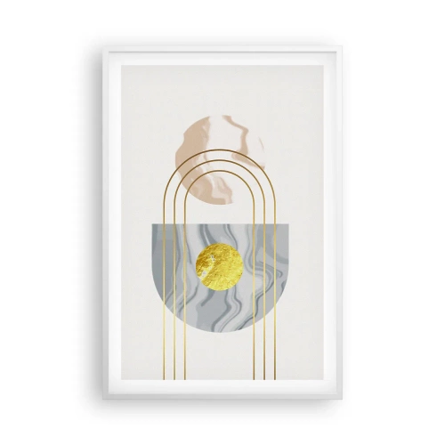 Póster en marco blanco - Brillo y resplandor - 61x91 cm