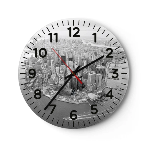 Reloj de pared - Reloj de vidrio - ¿Cómo no amar este lugar? - 30x30 cm