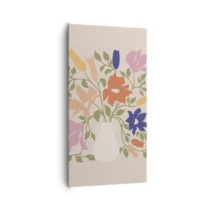 Cuadro sobre lienzo - Impresión de Imagen - Ramo delicado - 65x120 cm