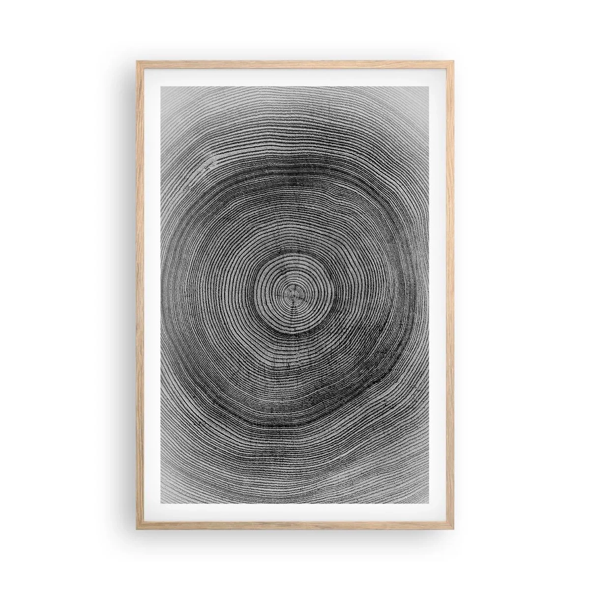 Póster en marco roble claro - El paso del tiempo - 61x91 cm