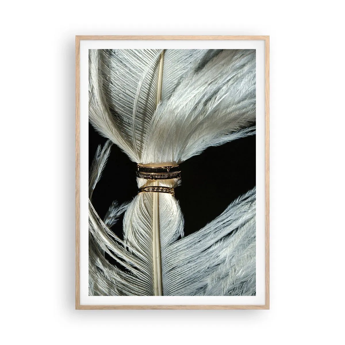 Póster en marco roble claro - ...y no te dejaré.... - 70x100 cm