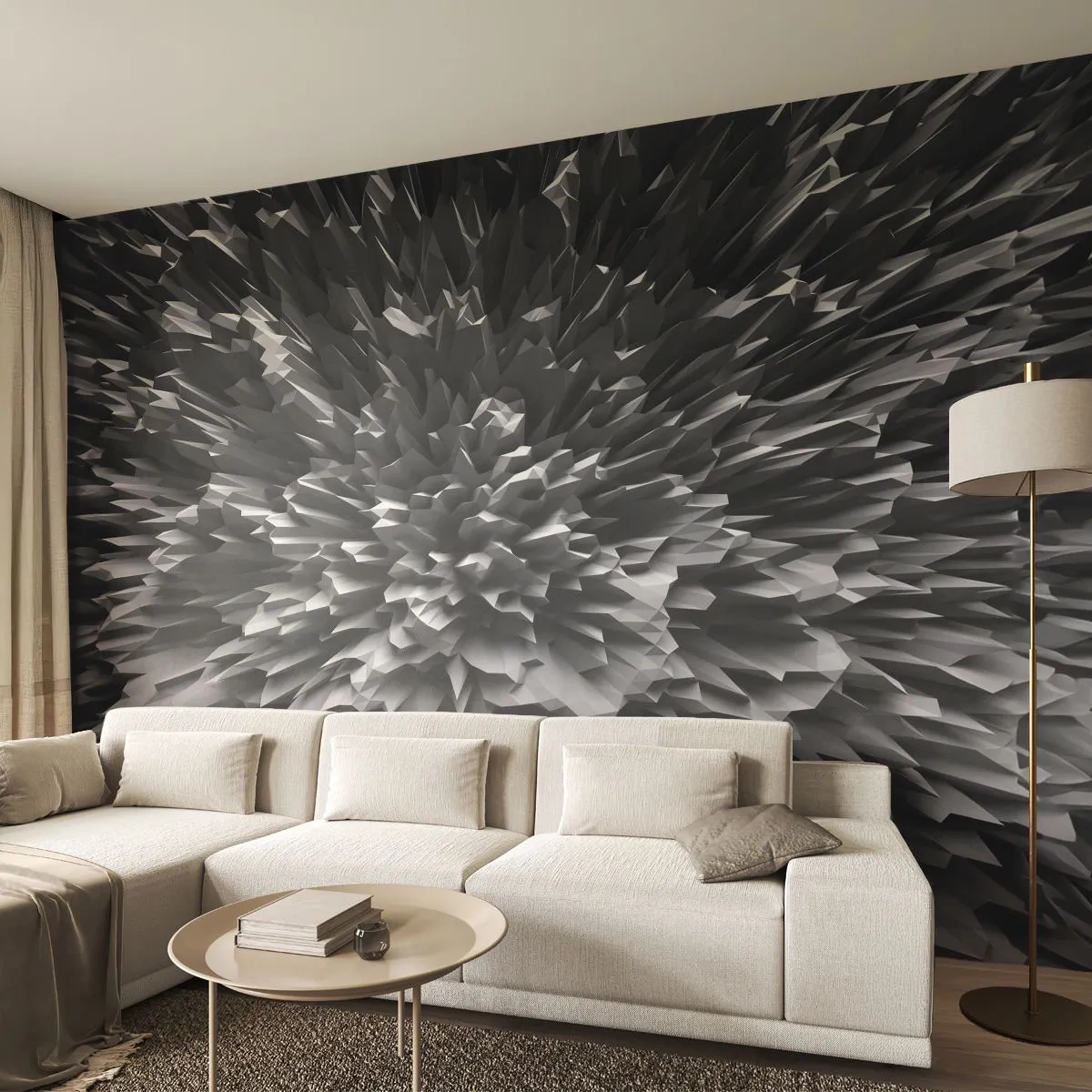 Fotomural Autadhesivo Deluxe Sticker - No puede ser más afilado - 3D, Moderno, Tridimensional - 250x175 cm