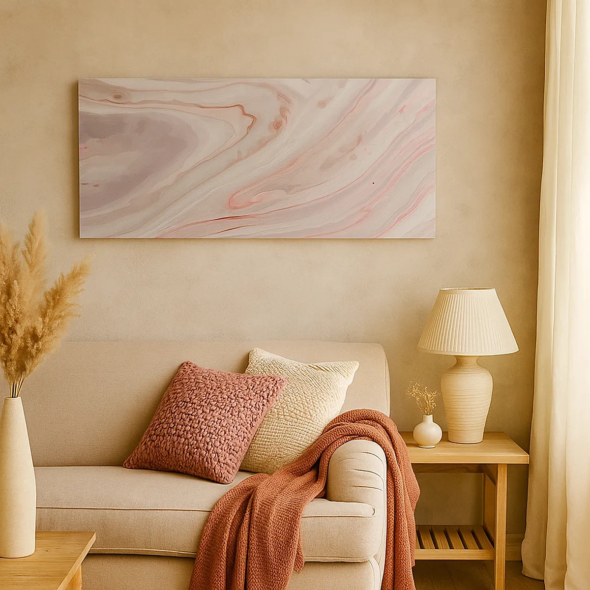 Cuadro sobre lienzo - Impresión de Imagen - Rosa líquido - 30x30 cm