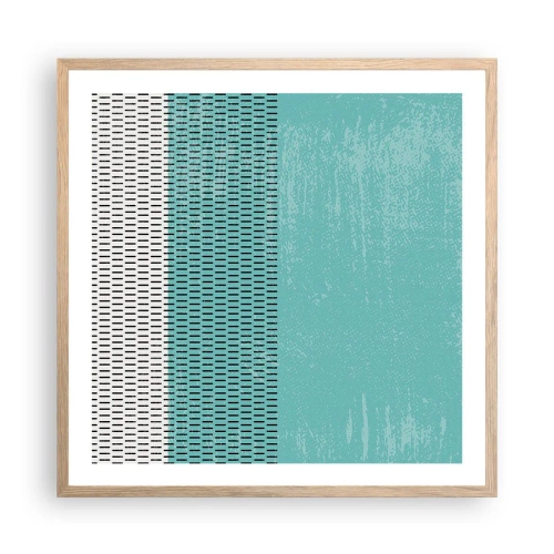 Póster en marco roble claro - Composición equilibrada - 60x60 cm