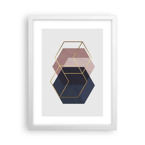 Póster en marco blanco - El poder de la sencillez - 30x40 cm