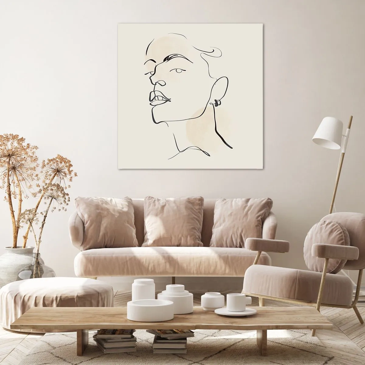 Cuadro sobre lienzo - Impresión de Imagen - Una mirada orgullosa - 60x60 cm