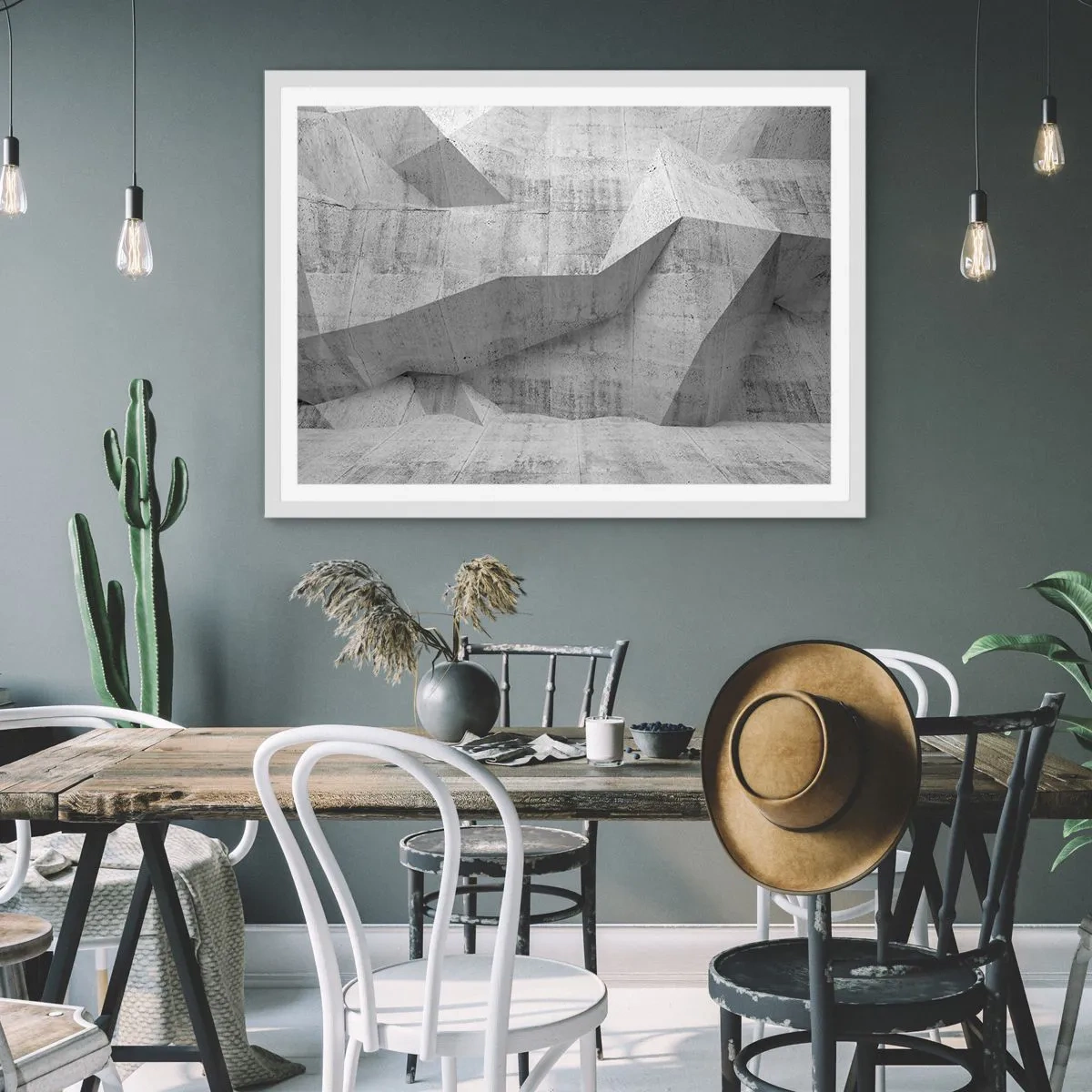 Póster en marco blanco - Un verdadero desafío - 91x61 cm