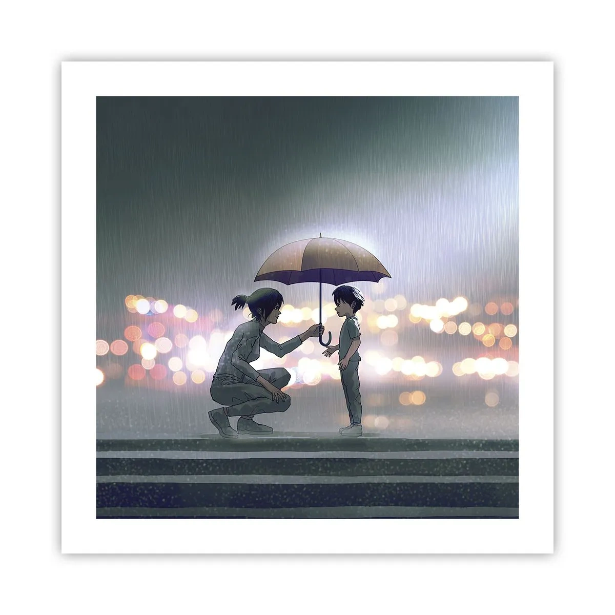 Póster - Y todo está bien - 50x50 cm