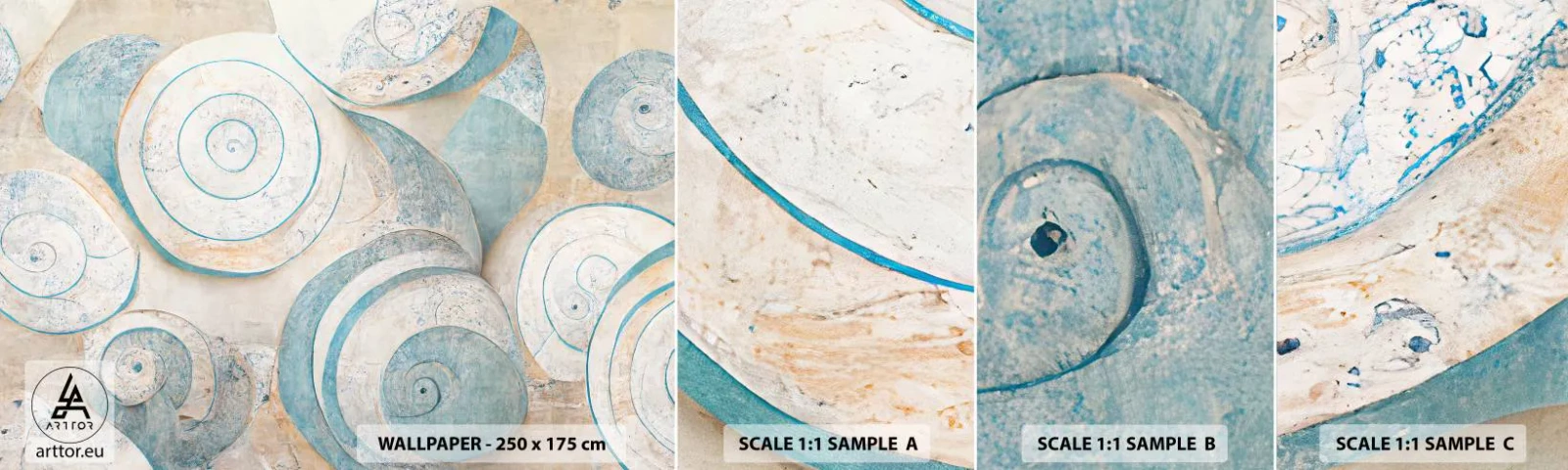 Muestra De Fotomural Standard Eco - ¿Qué esconden en su interior? - Minimalismo, Conchas, Brillante - 100x30 cm