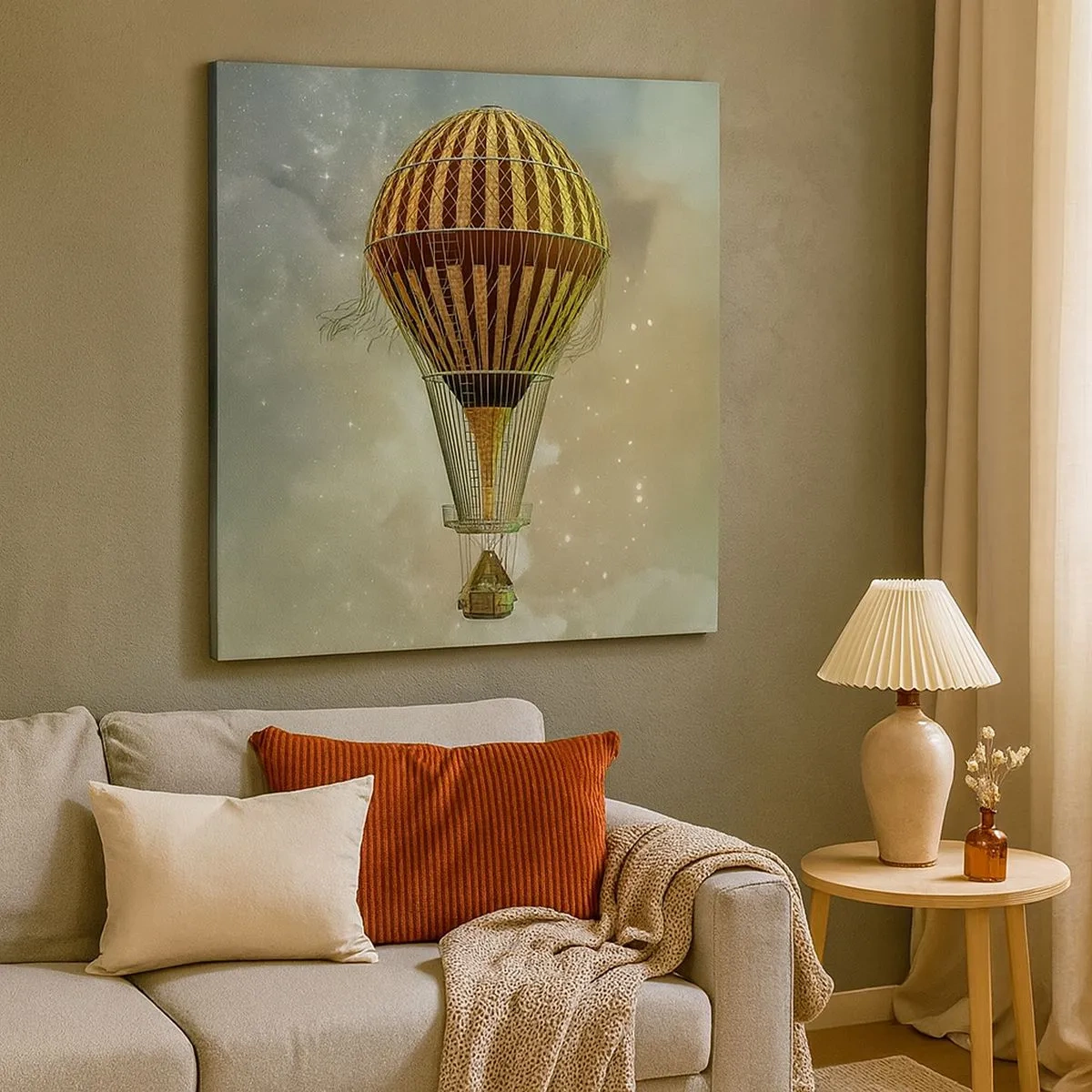 Cuadro sobre lienzo - Impresión de Imagen - Vuelos pioneros - 30x30 cm