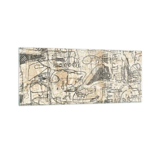 Cuadro sobre vidrio - Impresiones sobre Vidrio - A la espera de ser descifrado - 100x40 cm