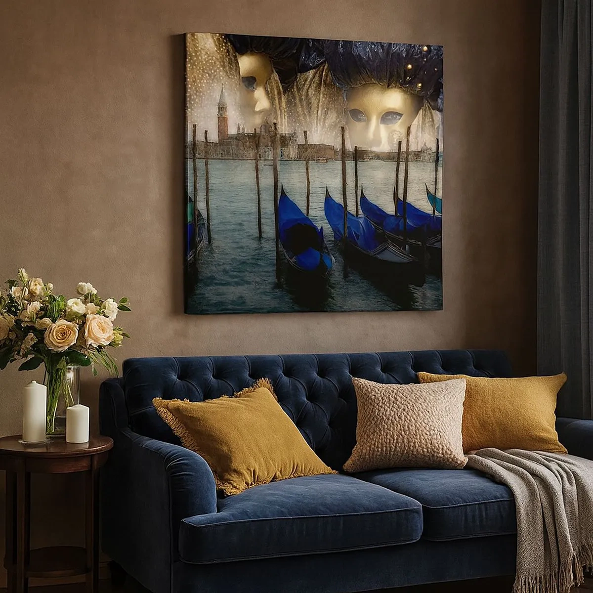 Cuadro sobre lienzo - Impresión de Imagen - El tiempo de carnaval ha comenzado - 30x30 cm