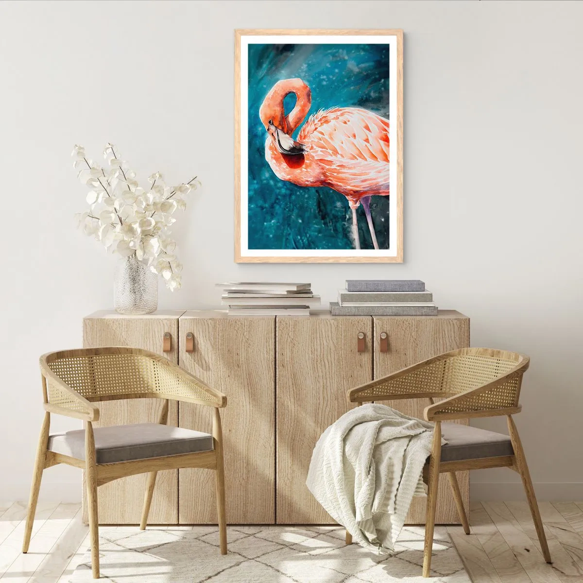 Póster en marco roble claro - Decorativo por naturaleza - 40x50 cm