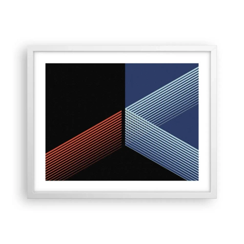 Póster en marco blanco - La rectitud - 50x40 cm
