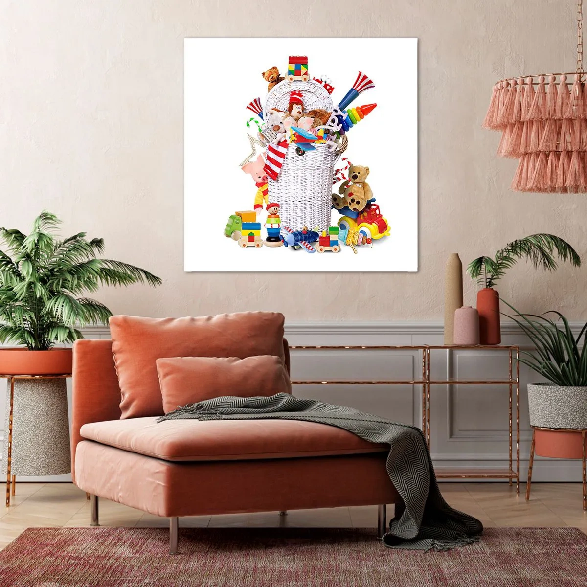 Cuadro sobre lienzo - Impresión de Imagen - Tesoros para los más pequeños - 40x40 cm