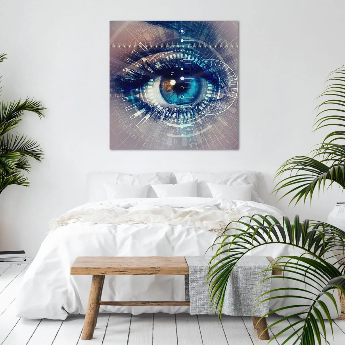 Cuadro sobre lienzo - Impresión de Imagen - Crees que me conoces - 60x60 cm