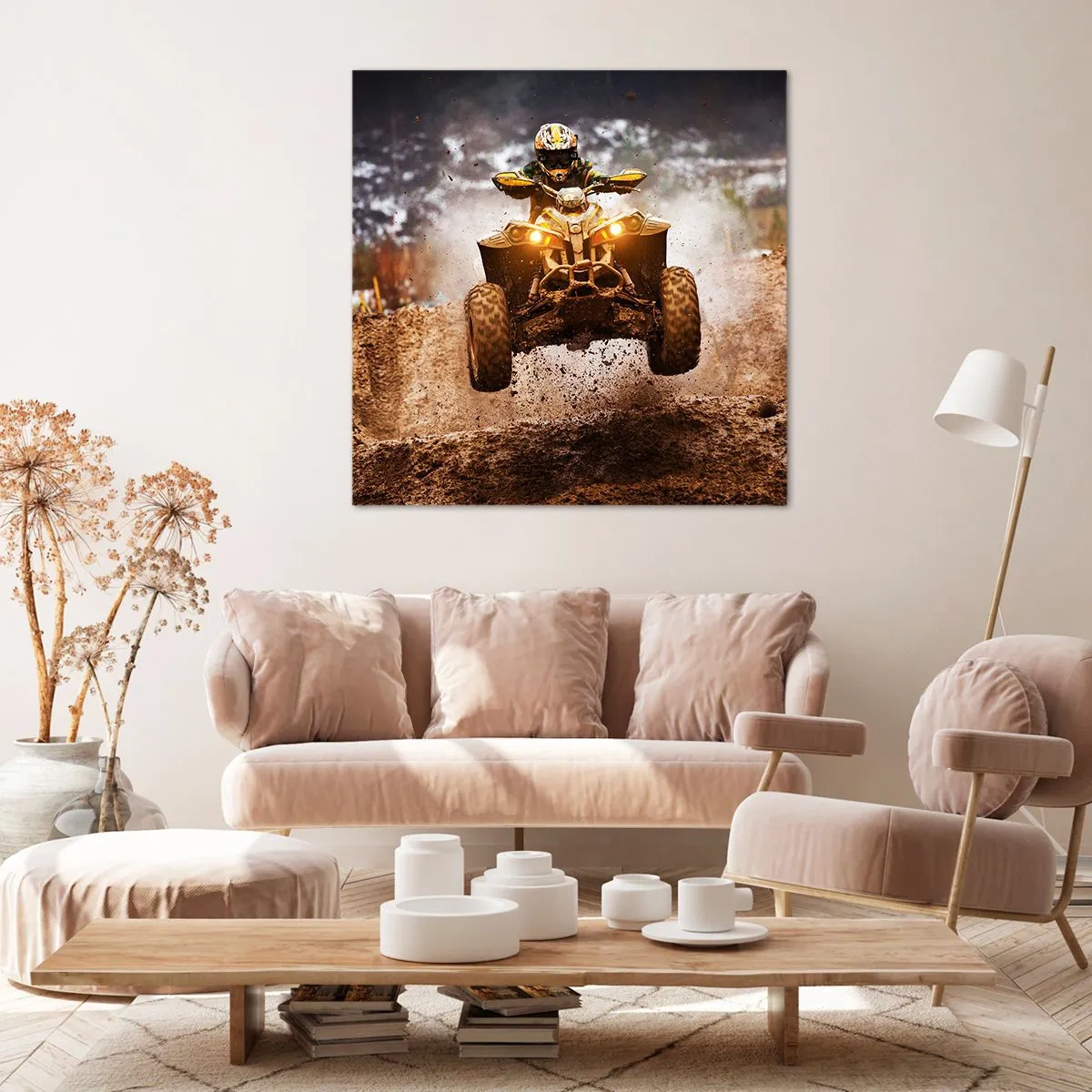 Cuadro sobre lienzo - Impresión de Imagen - Sin riesgo no hay diversión - 70x70 cm