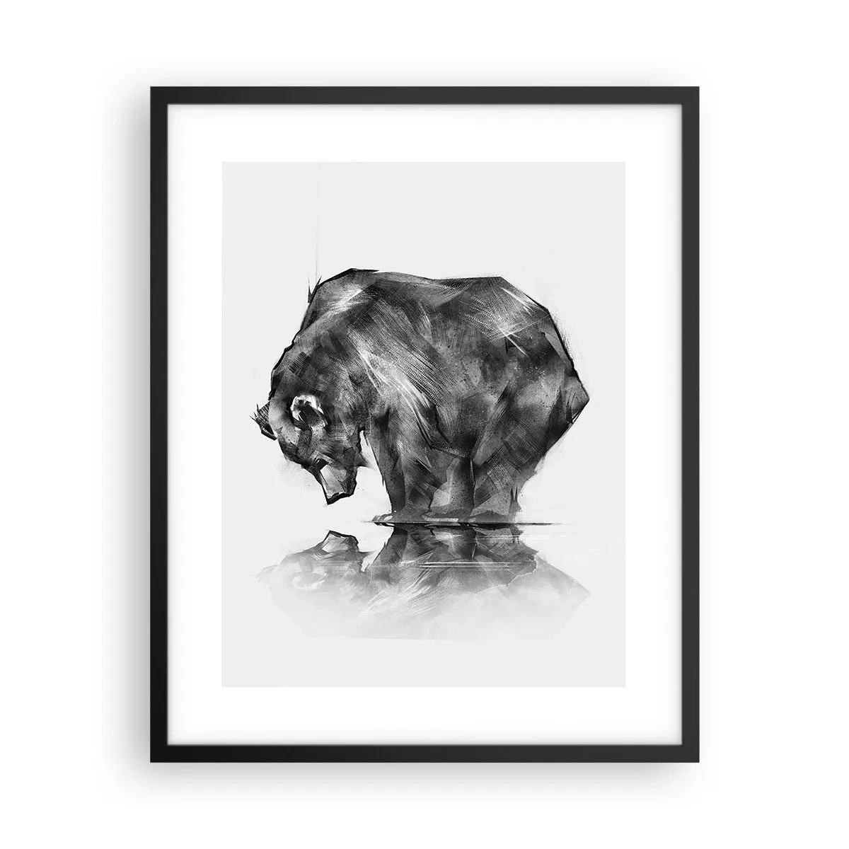 Póster en marco negro - Es bueno ver a alguien cercano - 40x50 cm