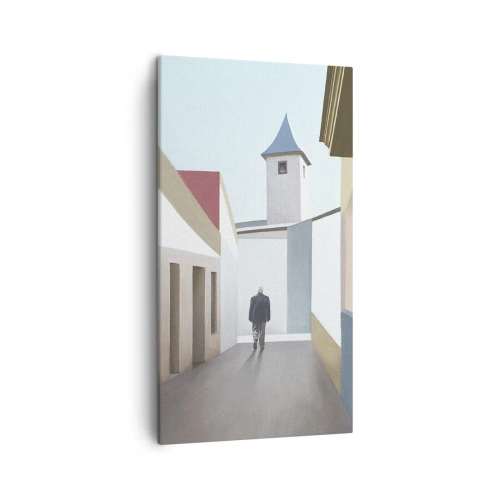 Cuadro sobre lienzo - Impresión de Imagen - Paseo soleado - 45x80 cm