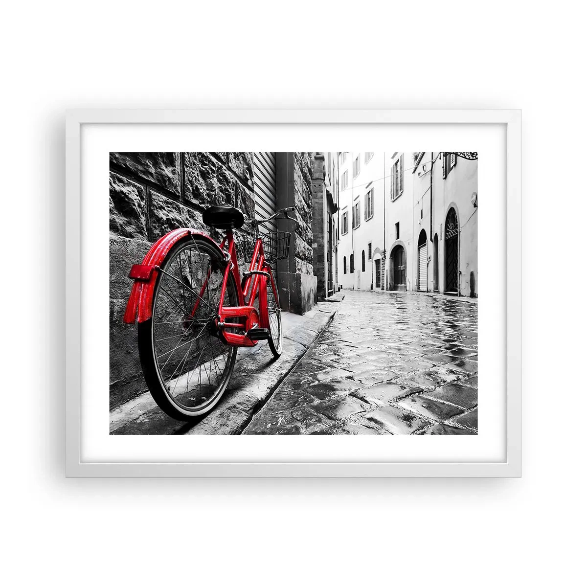 Póster en marco blanco - La verdadera belleza no envejece - 50x40 cm