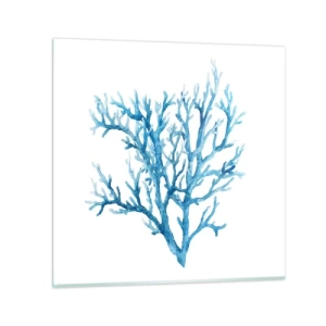 Cuadro sobre vidrio - Impresiones sobre Vidrio - Filigrana marina - 70x70 cm