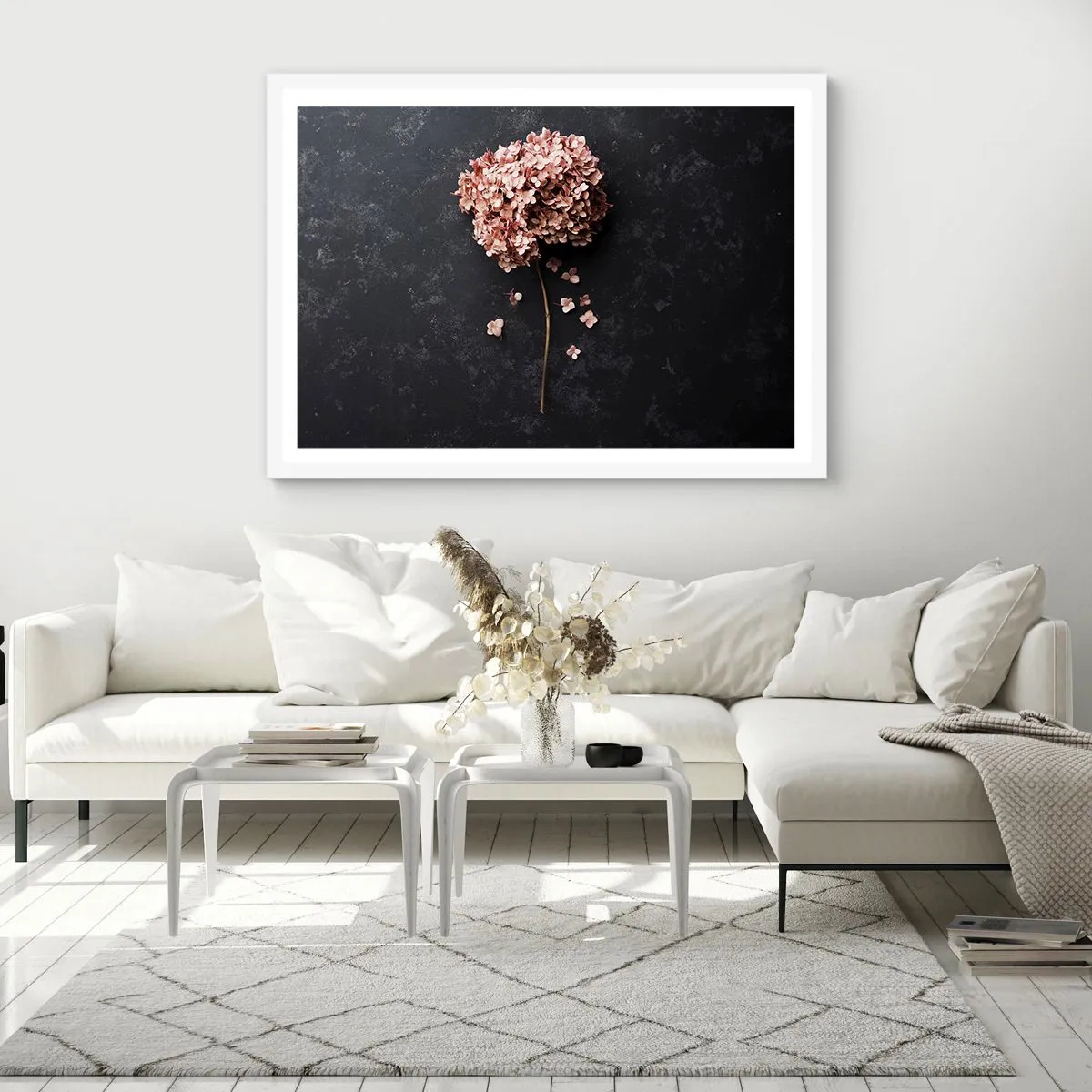 Póster en marco blanco - Un signo verdaderamente romántico - 40x30 cm