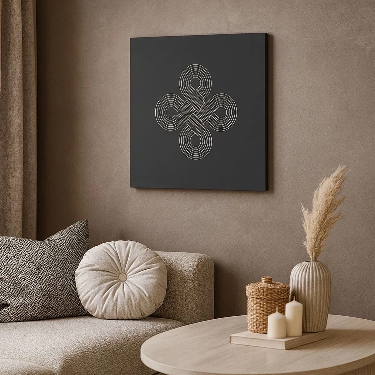 Cuadro sobre lienzo - Impresión de Imagen - El espíritu celta - 30x30 cm