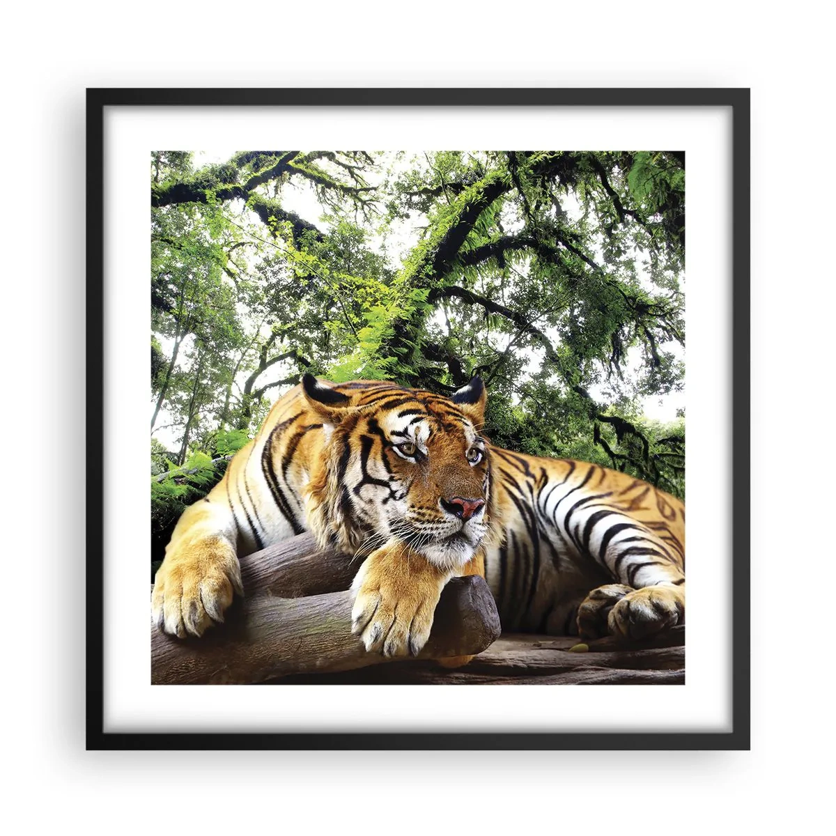 Póster en marco negro - Atentamente - 50x50 cm