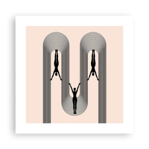 Póster - Al revés, o no - 40x40 cm