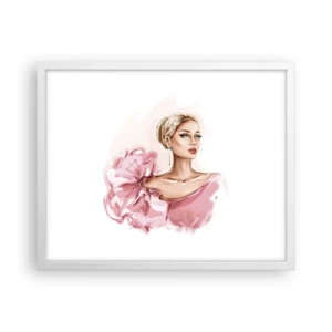 Póster en marco blanco - Recuérdame como una pintura... - 50x40 cm