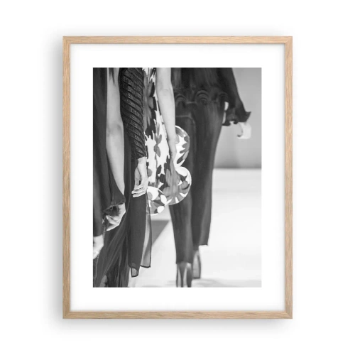 Póster en marco roble claro - Un desfile con estilo - 40x50 cm
