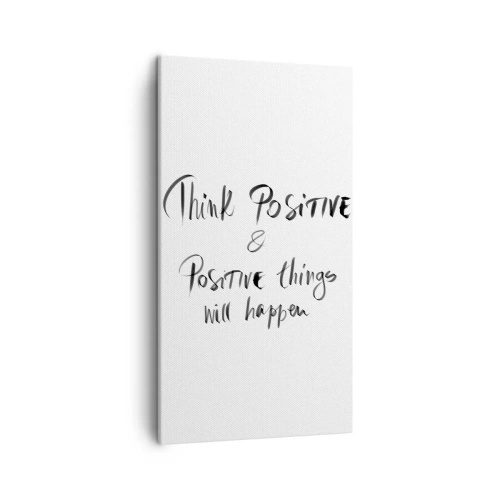 Cuadro sobre lienzo - Impresión de Imagen - ¿Cómo vivir? - 45x80 cm