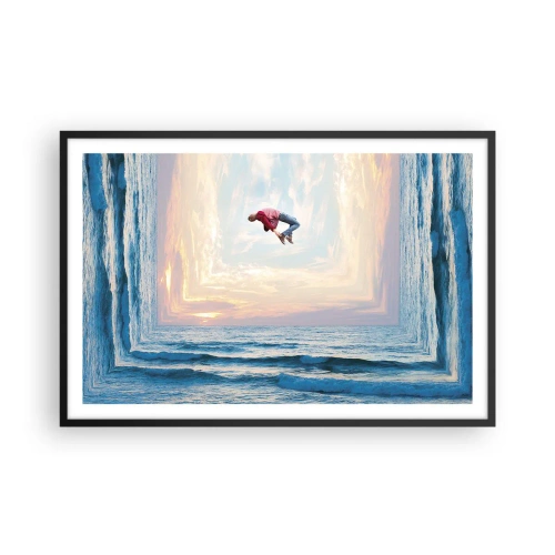 Póster en marco negro - A otra dimensión - 91x61 cm