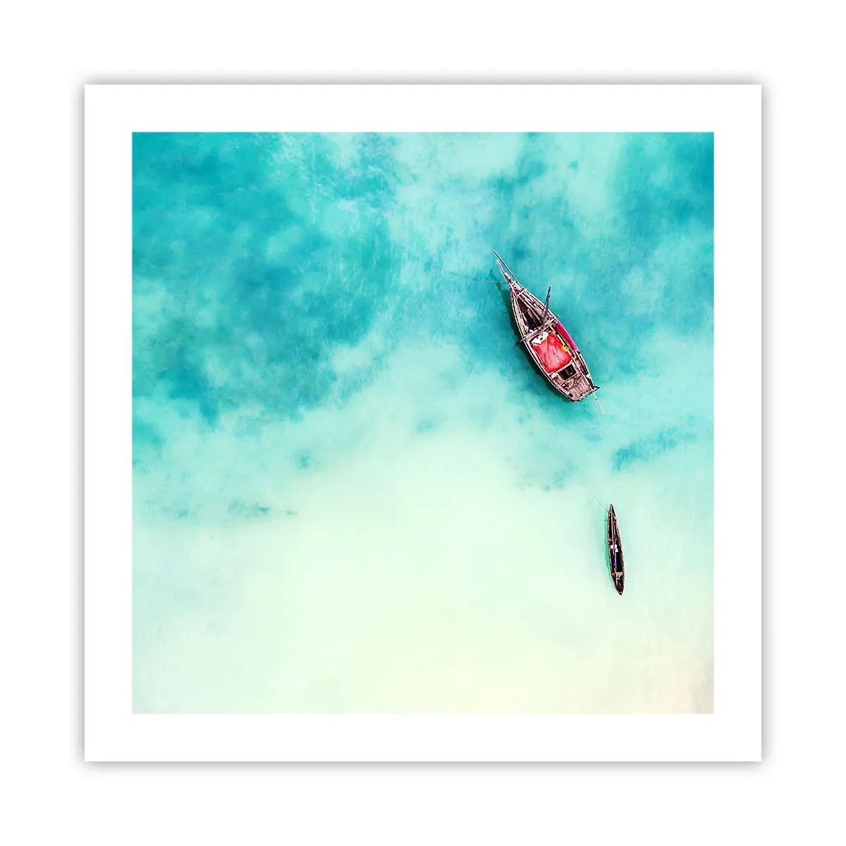 Póster - Porque en las playas de Zanzíbar, cuando las aguas se desbordan... - 50x50 cm