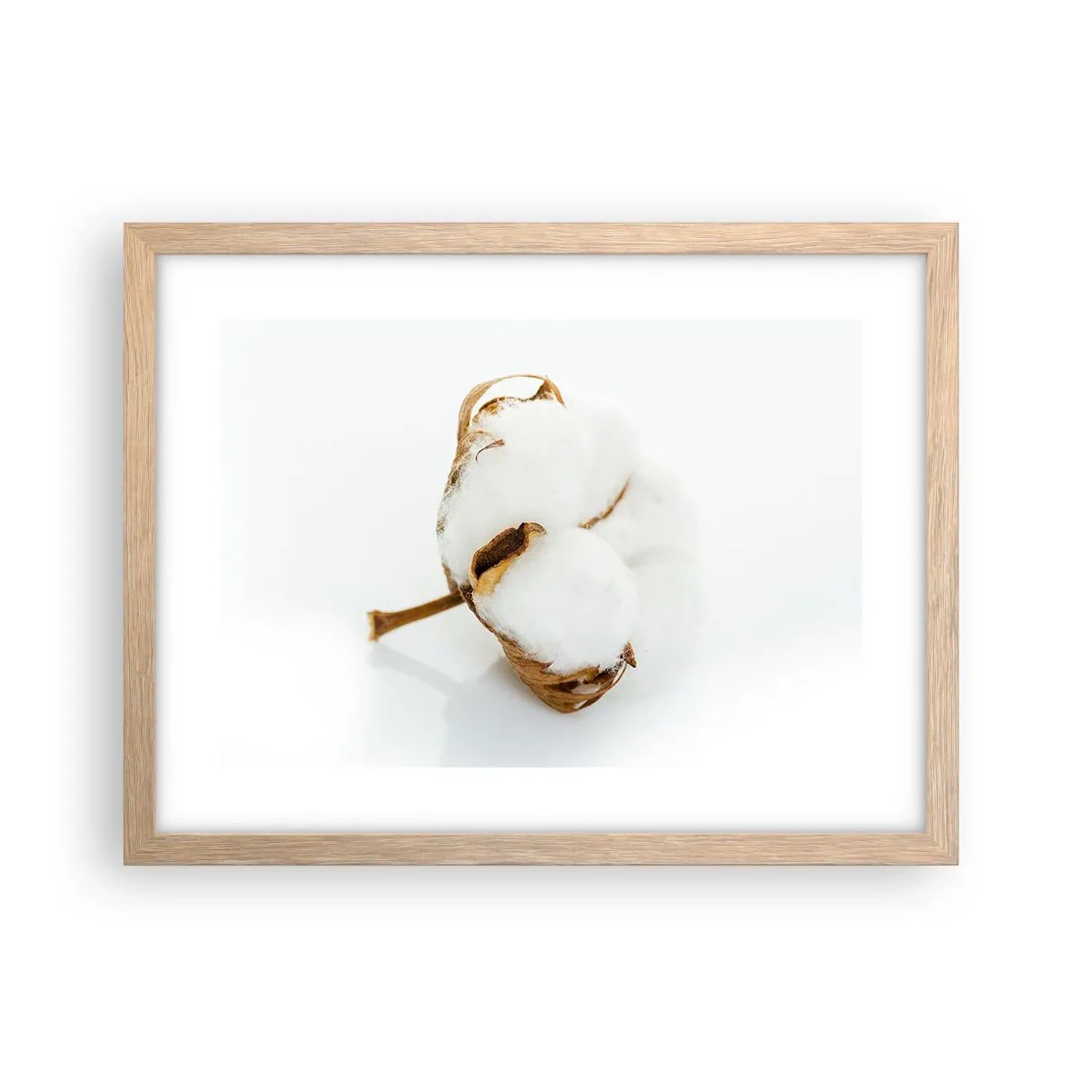 Póster en marco roble claro - Suave por naturaleza - 40x30 cm