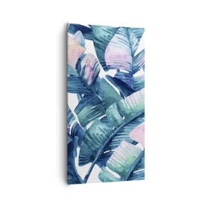 Cuadro sobre lienzo - Impresión de Imagen - En una plantación de plátanos - 65x120 cm