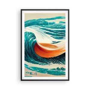 Póster en marco negro - El sueño de un surfista - 61x91 cm