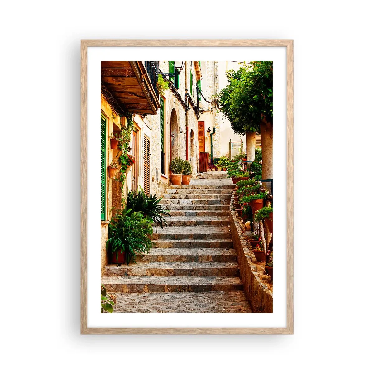 Póster en marco roble claro - La magia de unas vacaciones en España - 50x70 cm
