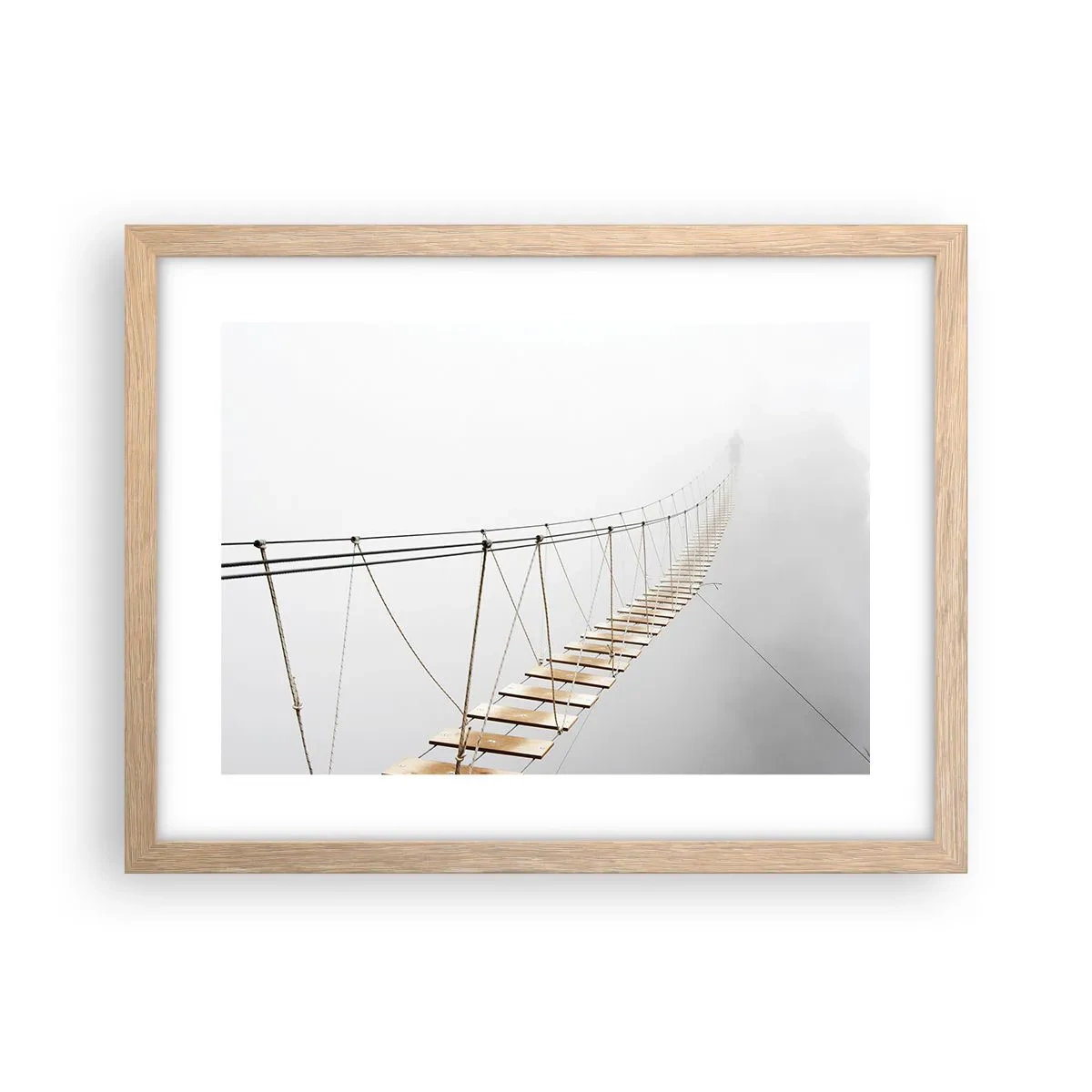Póster en marco roble claro - ¿Adónde le llevará? - 40x30 cm