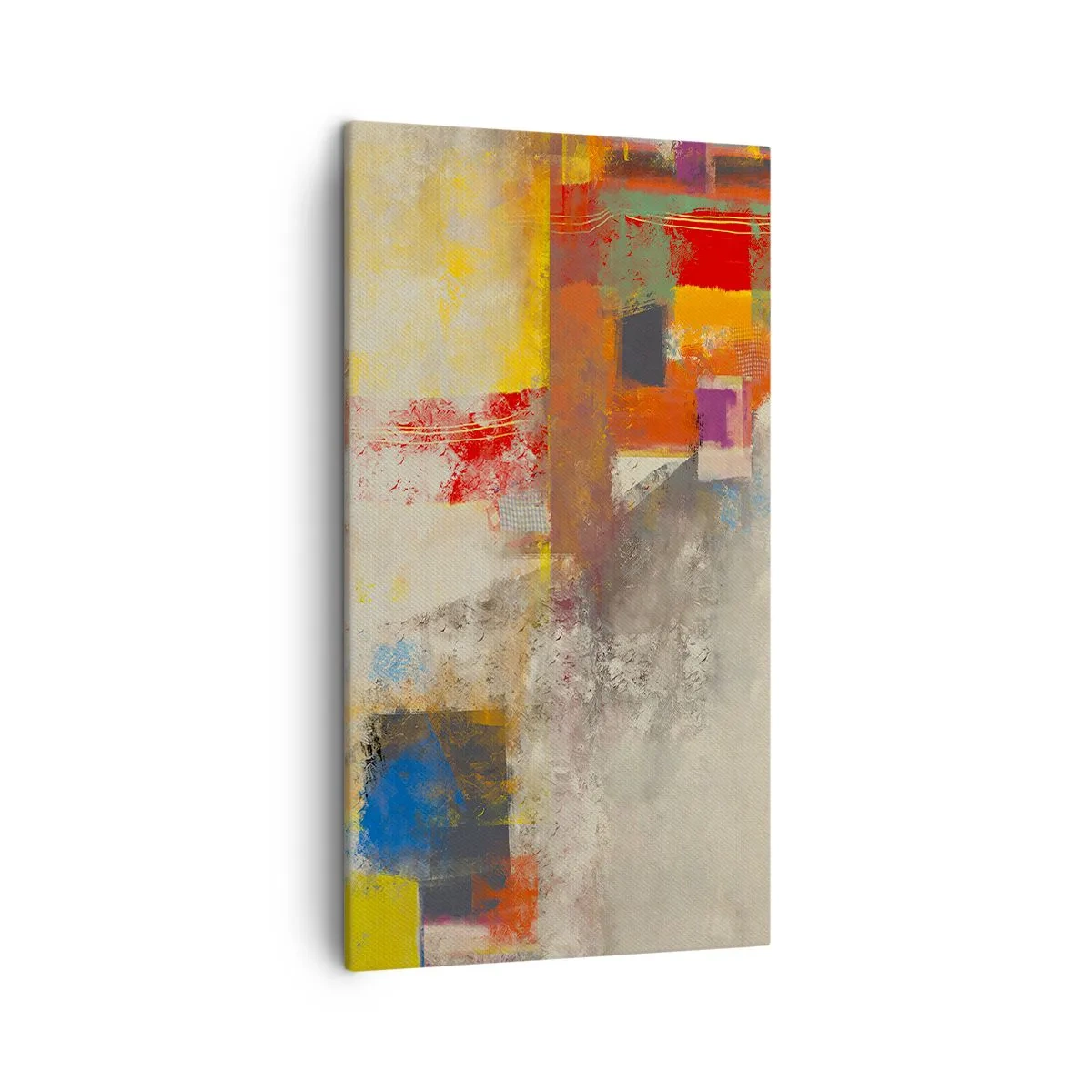 Cuadro sobre lienzo - Impresión de Imagen - Geometría de color - 45x80 cm