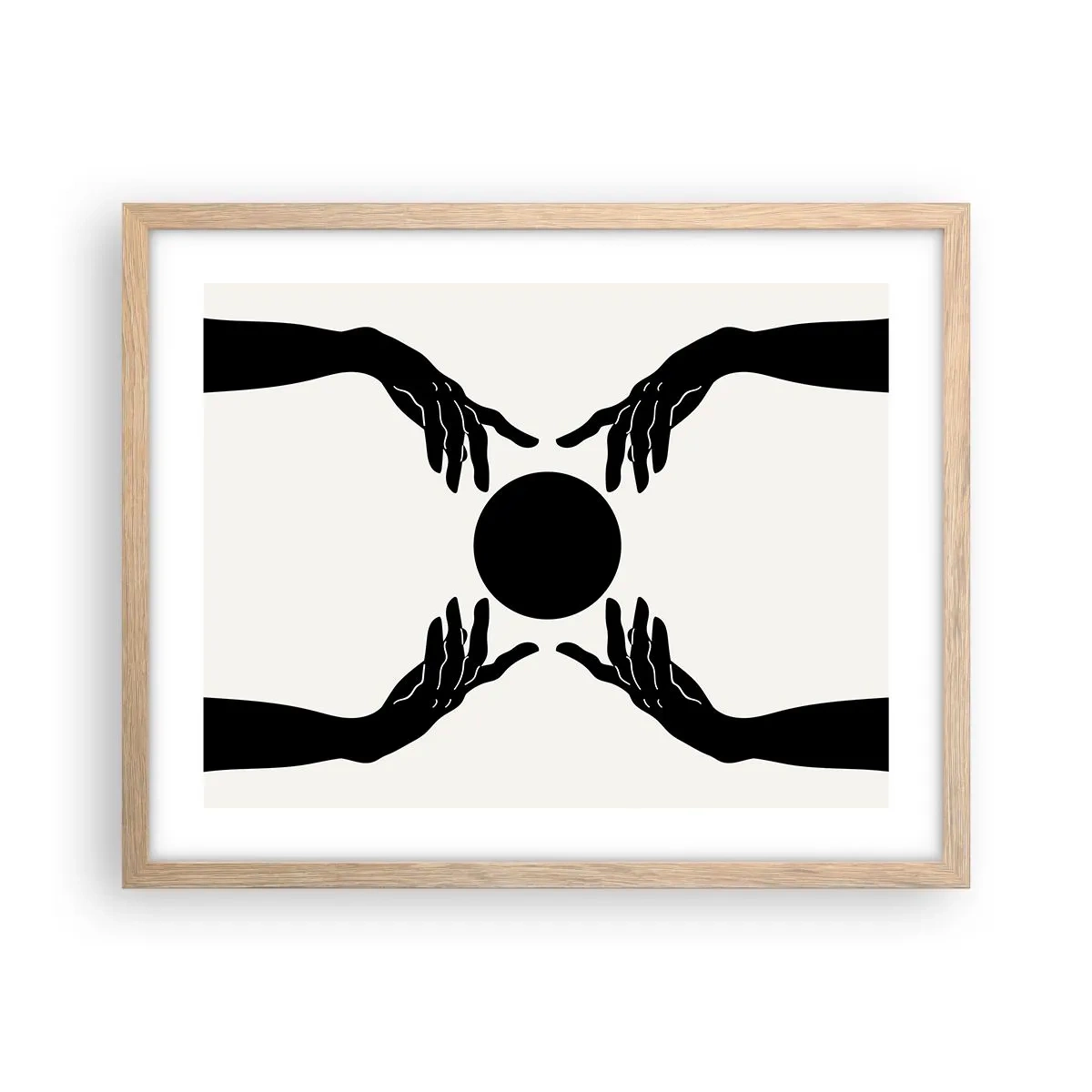 Póster en marco roble claro - Una señal secreta - 50x40 cm