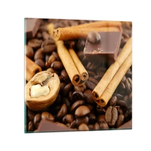 Cuadro sobre vidrio - Impresiones sobre Vidrio - Concierto de aromas - 70x70 cm