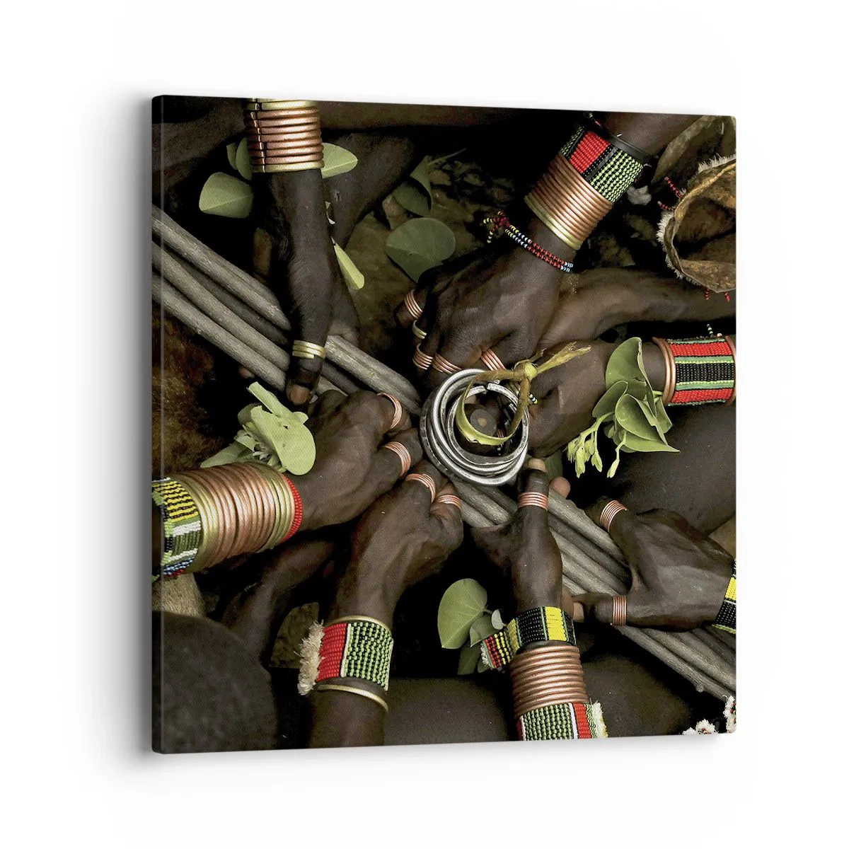 Cuadro sobre lienzo - Impresión de Imagen - Estamos juntos - 40x40 cm