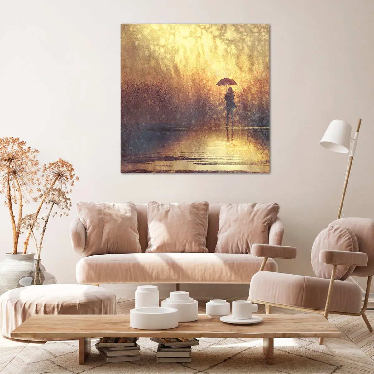 Cuadro sobre lienzo - Impresión de Imagen - Siento que alguien me mira - 30x30 cm