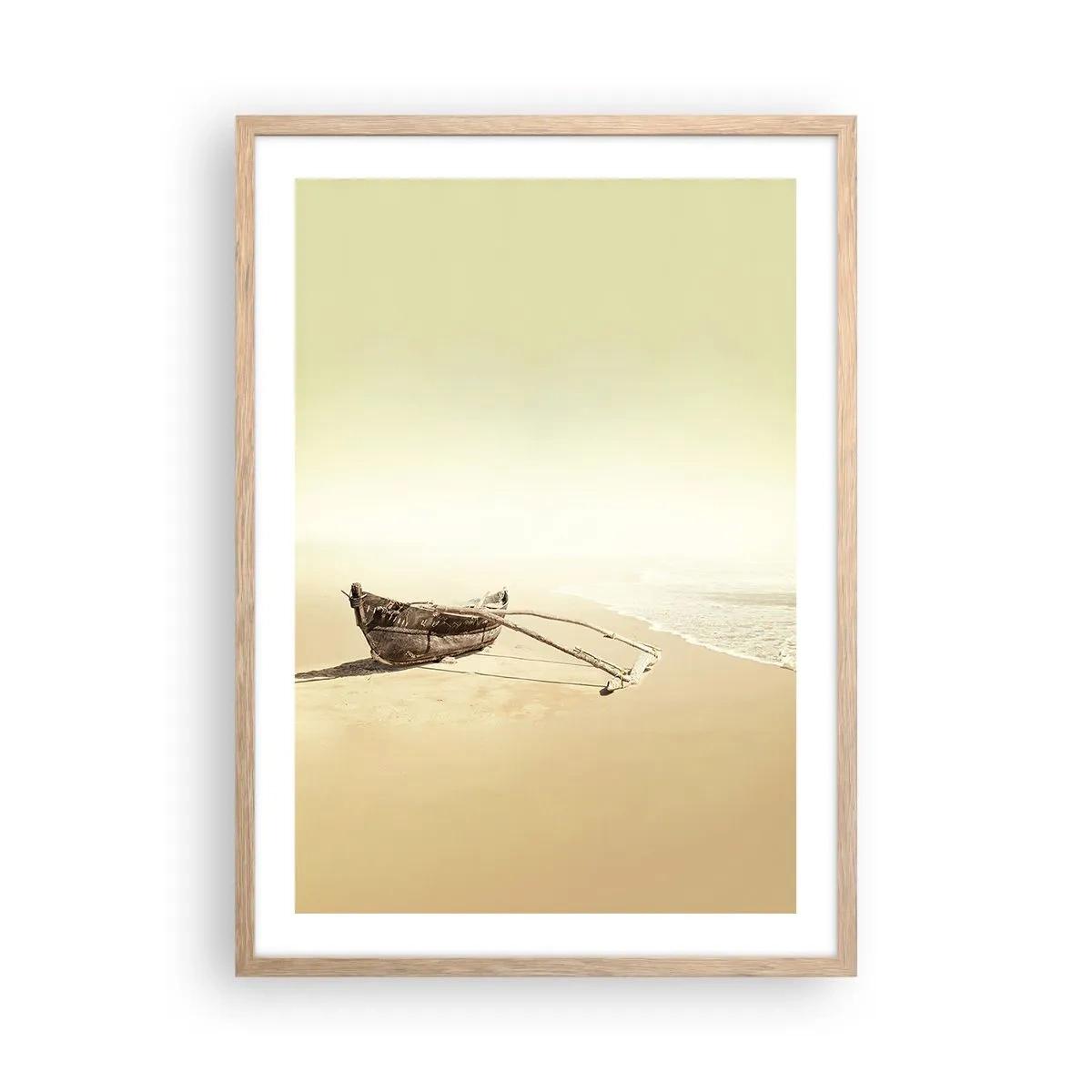 Póster en marco roble claro - Un recuerdo de los mares del sur - 50x70 cm